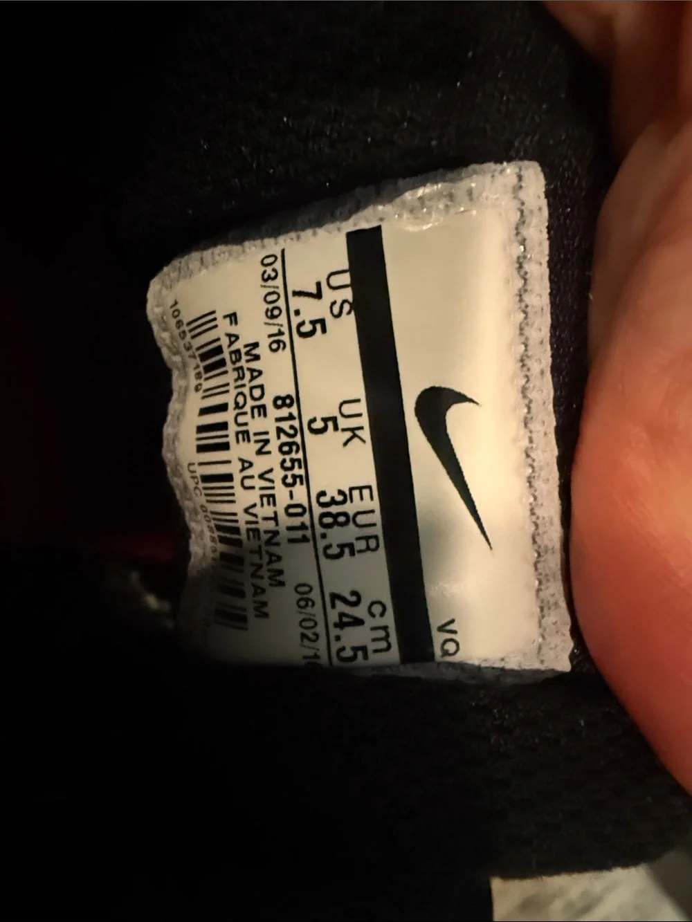 Nike Black and White Women’s Athletic Running Shoes